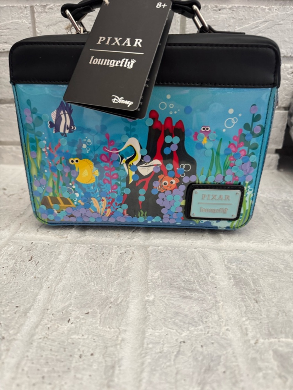 PIXAR Loungefly Finding Nemo/ Dory Underwater Crossbody Bag - Blue